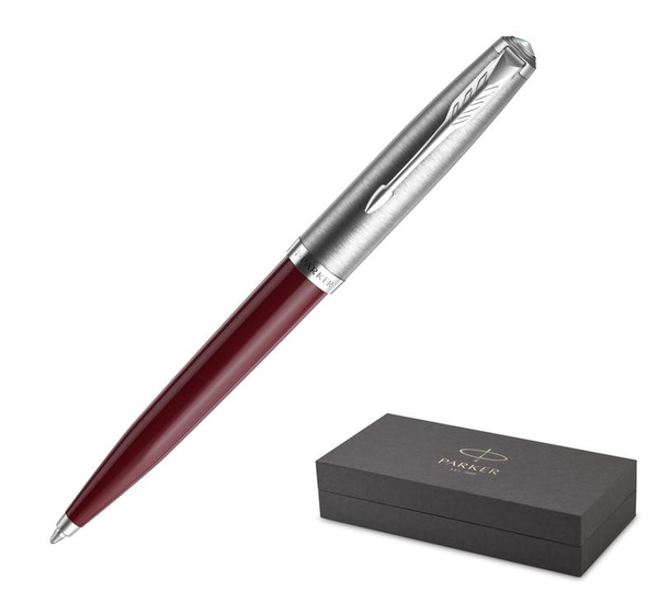 Ручка шариковая Parker 51 Burgundy цвет чернил черный цвет корпуса бордовый (артикул производителя 2123498)